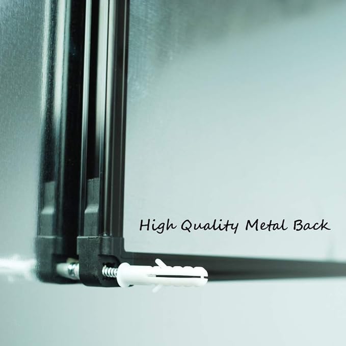 Lockways Dry Erase Calendar Whiteboard, Framed Magnetic Whiteboard Calendar 36 x 24 Inch, Ultra-Slim Black Aluminium Frame