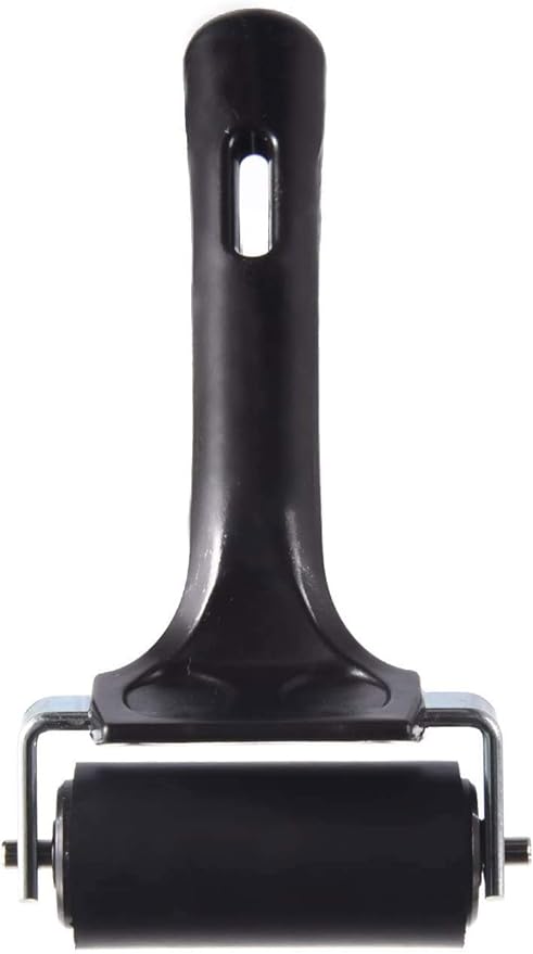 2Pcs Rubber Brayer Roller for Printmaking, Great for Gluing Application Also. (4inch+2.2 inch)