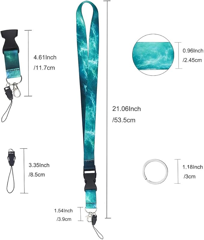 Yiflin Cute Neck Lanyard for Keys, Keychain, Wallet, ID Card Holder, with Quick Release Buckle