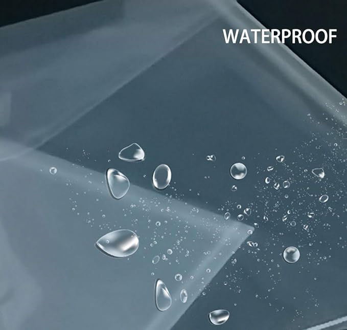 5x7 Small Plastic Envelopes Receipt Check Storage File Holder Case 36 Pack Hook & Loop Closure (clear-36 pack)