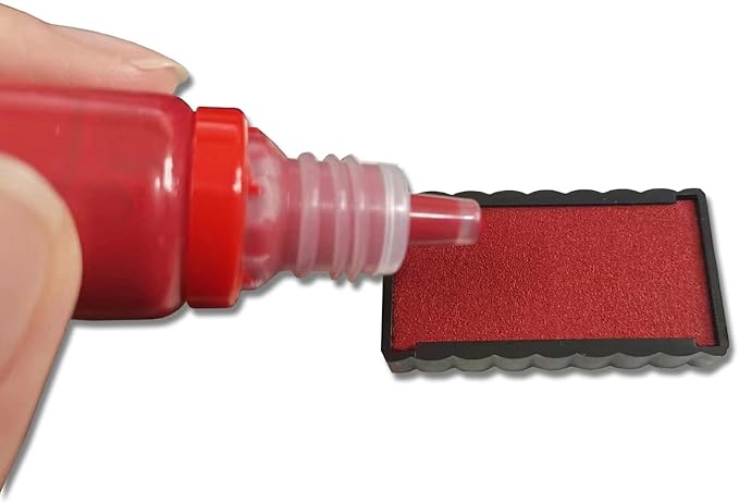 WAFJAMF Past Due Self-Inking Rubber Stamp - Office Message Stamp, Red Ink-Medium