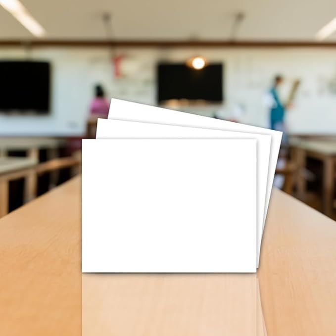 School Smart Railroad Board, 22 x 28 Inches, 6-Ply, White, Pack of 100