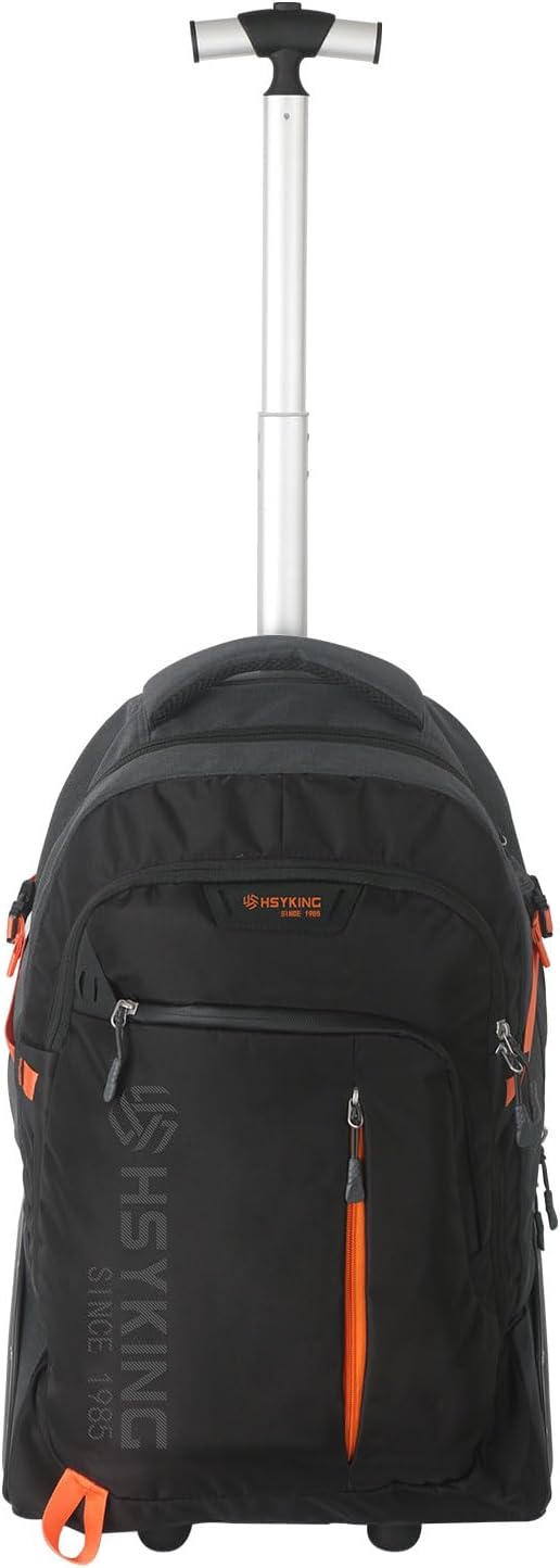 22 Inches Large Wheeled Rolling Laptop Backpack for Business and Travel Wheeled Adult Laptop Backpack