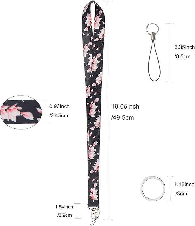 Yiflin Cute Neck Lanyard for Keys, Wallet, Id Card Holder, Cool Keychain Lanyard for Women, Men, Teacher