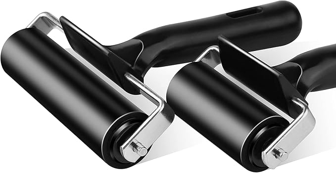 2.2 Inch Rubber Roller Tool, Rubber Brayer Roller for Printmaking by HRLORKC