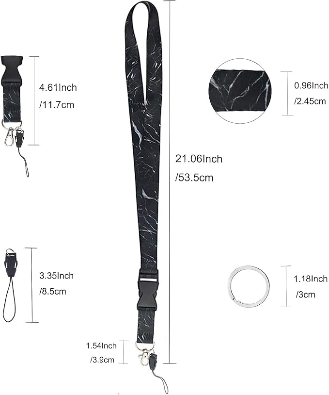 Yiflin Cute Neck Lanyard for Keys, Keychain, Wallet, ID Card Holder, with Quick Release Buckle