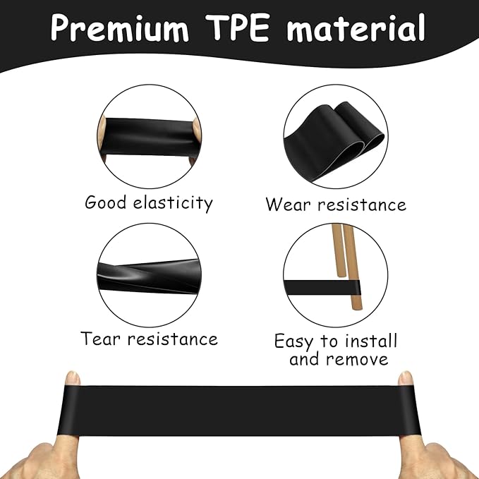 20 Pack Chair Bands for Kids with Fidgety Feet, ADHD Tools for Kids, ROOKEA Sensory Room Must Haves for Adhd Kids Fidget Chair Bands Autism Classroom Must Haves ADHD Tools for Classroom Home Chairs