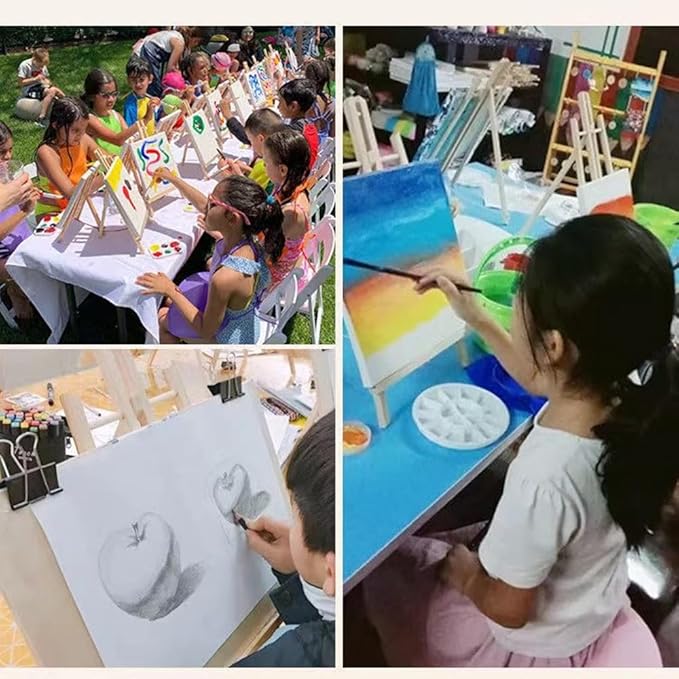 2PCS 17 Inch Desktop Easel, Party Easel, Wooden Easel - Versatile Tabletop Art Display Stand for Creative Projects and Events