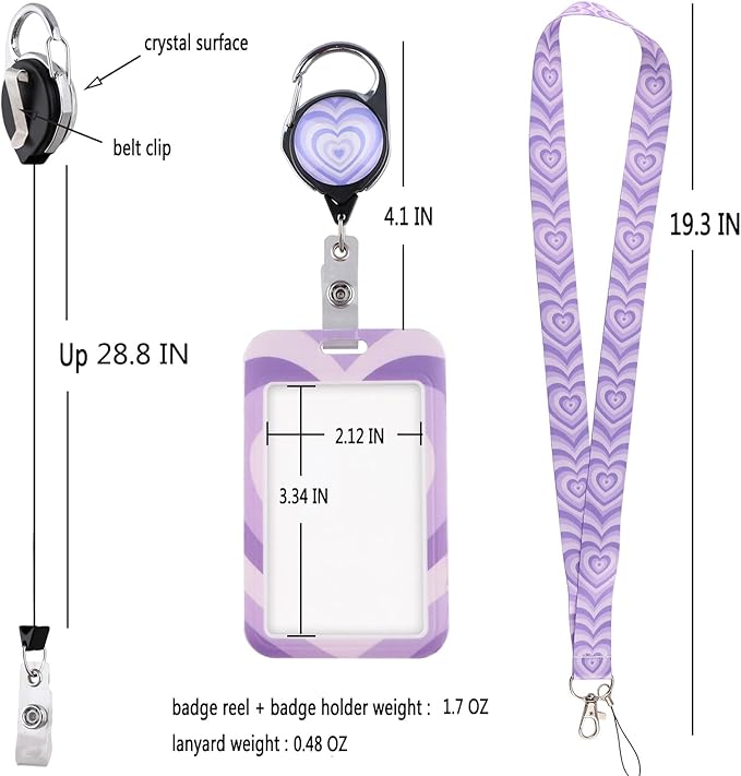 Blue Positive Badge Holder Lanyard & Retractable Badge Reel Lanyard for ID Badges Cute Key Lanyard for Women Men Teachers Staff Aesthetic Work & School Lanyard ID Holder Cruise Lanyard(Quote)