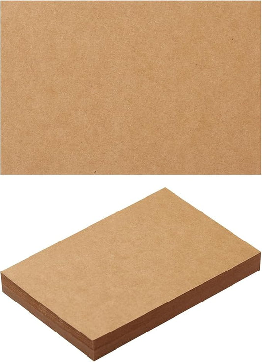 50 Sheets Blank Cardstock Paper 250 GSM Thick Heavy Cards Stock for DIY Art Projects, Card Making, Postcards, Greeting Cards, Birthday Party, Wedding Invitation (Brown, 3x5 inches)