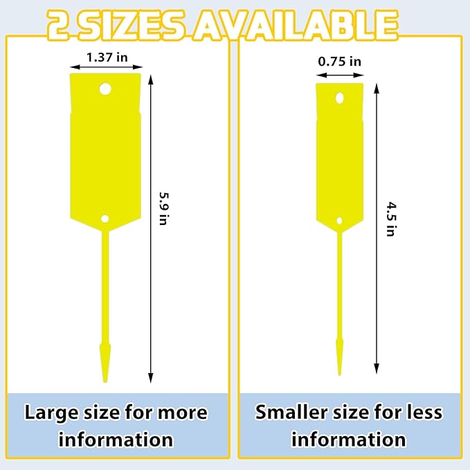 Lewtemi 1000 Pieces Self Lock Arrow ID Key Tags Car Parts Tags Key Ring Repair Labels for Office Automotive Shop Supplies(6'' X 1 2/5'',Yellow)