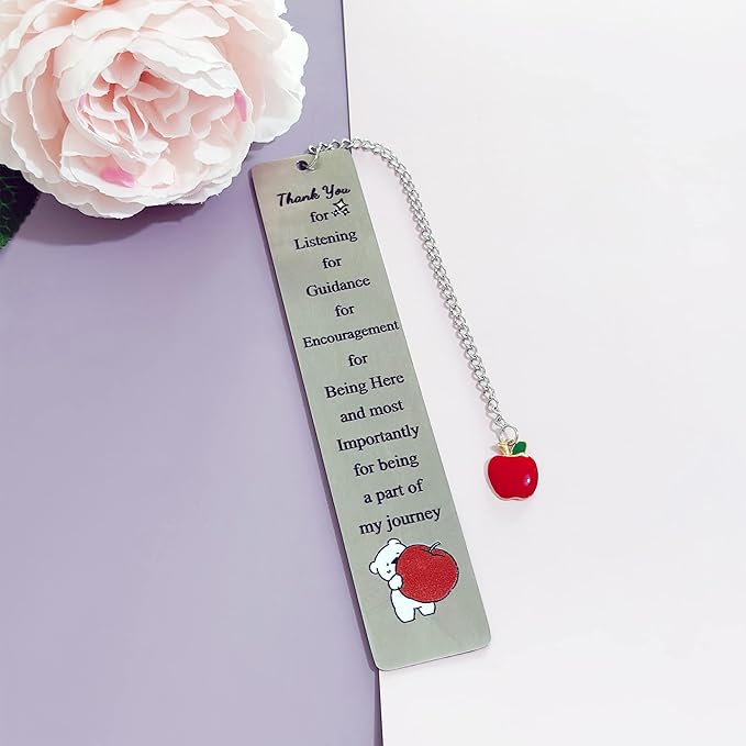 2PC Teacher Bookmarks Teacher's Day Appreciate Gift Man Bookmark Thank You Keepsake Birthday Present Retirement Appreciate Christmas Thanksgiving Women Accessory A Truly Great Teacher is Hard to Find