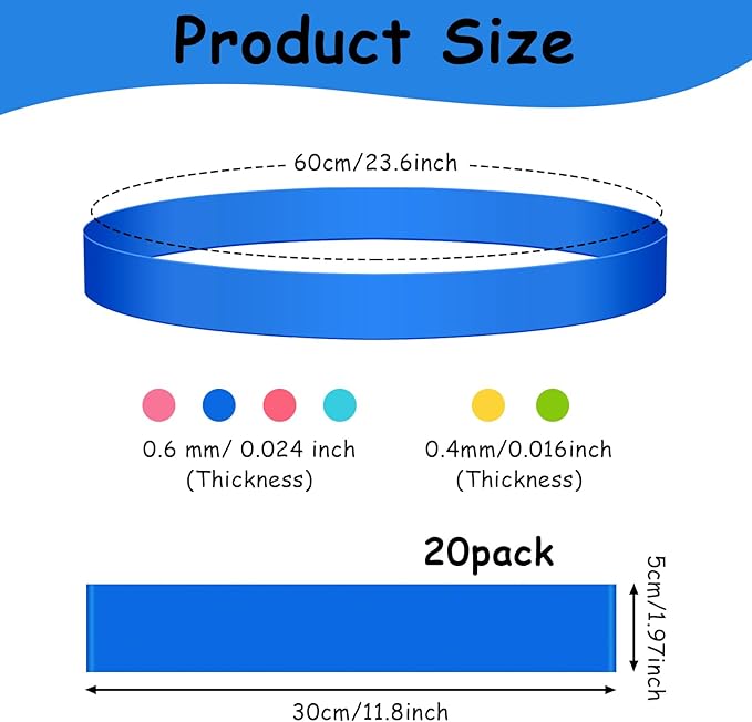 6 Pack Chair Bands for Kids with Fidgety Feet, ADHD Tools for Kids, ROOKEA Sensory Room Must Haves for Adhd Kids Fidget Chair Bands Autism Classroom Must Haves ADHD Tools for Classroom Home Chairs