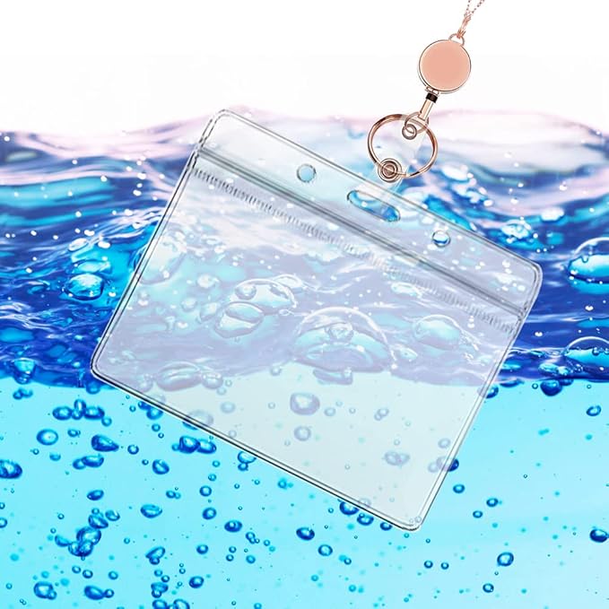 Lanyards for Id Badges 3 Pack Badge Lanyard with 6 Pcs Id Badge Holder Retractable Stainless Steel Teacher Lanyards Cruise Ship Lanyards for Girl Women (Silver, Gold, Rose Gold)