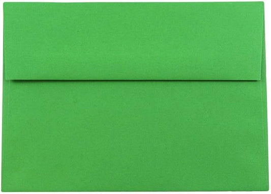 JAM PAPER A8 Colored Invitation Envelopes - 5 1/2 x 8 1/8 - Green Recycled - Bulk 500/Box