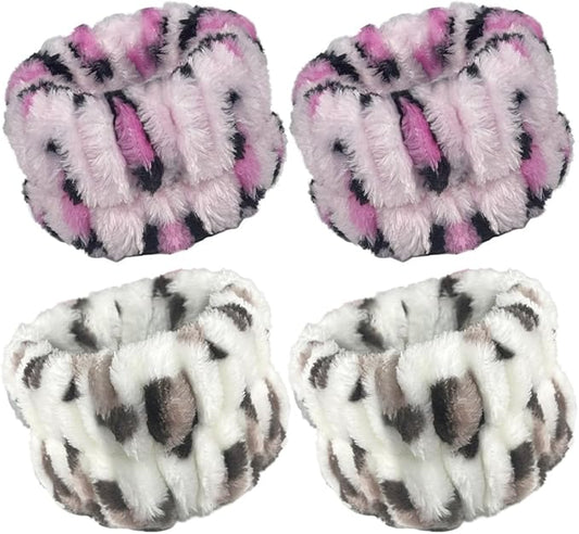 2 Pairs Wrist Washband for Women Washing Face, Wrist Spa Washband Absorbent Wristbands, Prevent Liquids from Spilling Down Your Arms