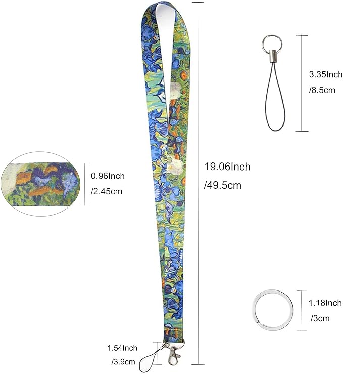 Yiflin Cute Neck Lanyard for Keys, Wallet, Id Card Holder, Cool Keychain Lanyard for Women, Men, Teacher