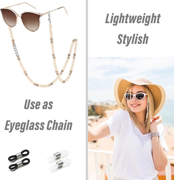 SAM & LORI Teacher Lanyard Teacher Appreciation Gifts Teacher Lanyards for Id Badges and Keys Lanyards for Id Badges for Women Cute Beaded Personalized With Id Holder Valentines Christmas Day