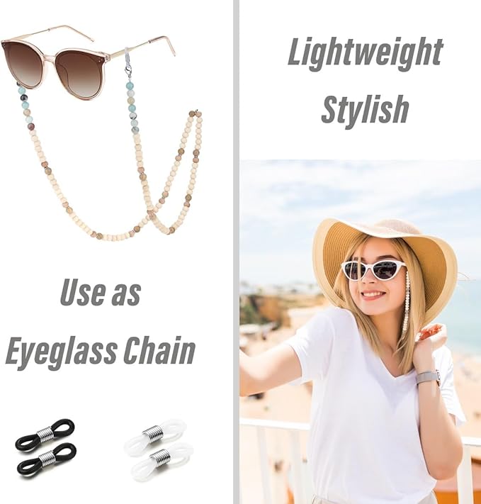 SAM & LORI Lanyards for Id Badges for Women Cute Teacher Lanyard Cruise Lanyard for Ship Cards Beaded Teacher Lanyards for Id Badges and Keys Neck Lanyard Beaded Keychain Lanyard Personalized String