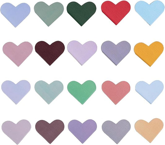 20 Pack Heart-Shaped Magnetic Bookmarks, Perfect for Book Lovers, Children, Women, Men, Teachers, Students, Birthday, Christmas, Graduation Double-Sided Printing for Easy Page Marking