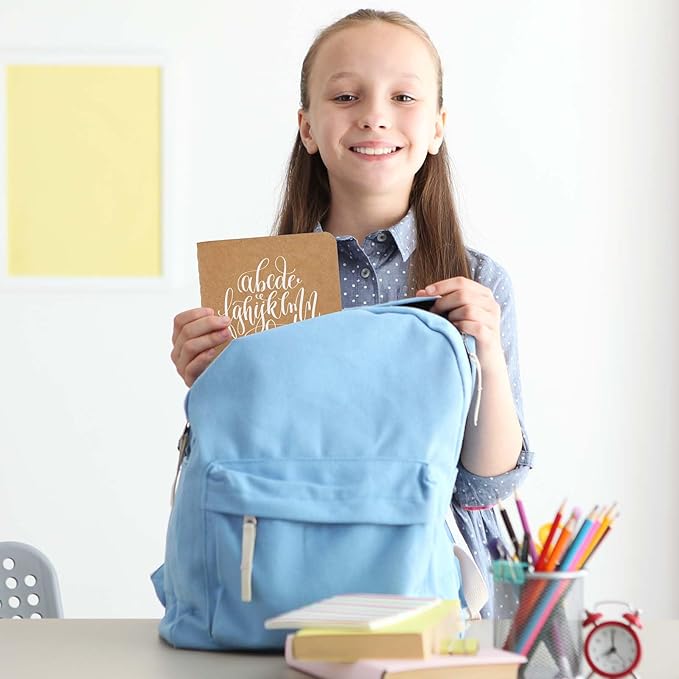 32PCS Mini Notebooks Bulk, 3.5" x 5.5", Brown, 60 Pages Blank Paper Small Pocket Notebook Set, Mini Journal Memo Notepads for Kids, Students, Traveler, School Office Supplies