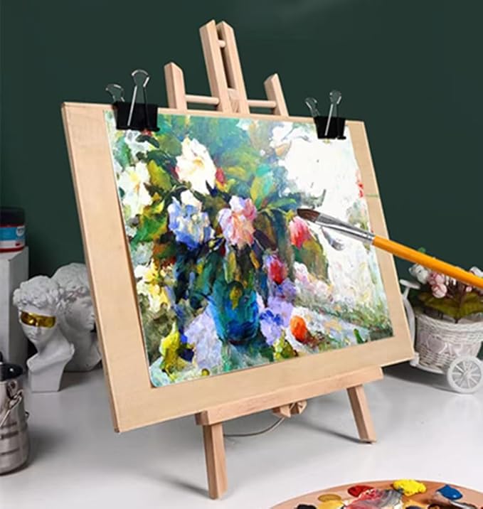 20pack Portable Wood Easel - Desktop Display Rack for Parties and Events - Versatile Wood Art Stand for Artists and Creations