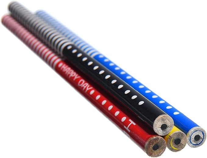 28PCS Fun Cute Pencils for Kids,Colorful Stripe Pencils with Assorted Fruit Animal Erasers Toppers,Pencils and Erasers Set for School Office Classroom Supplies Students Children