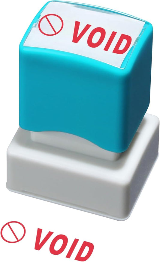 WAFJAMF Void Stamps–Self-Inking Rubber Office Stamp Red Ink Message Stamp-Medium