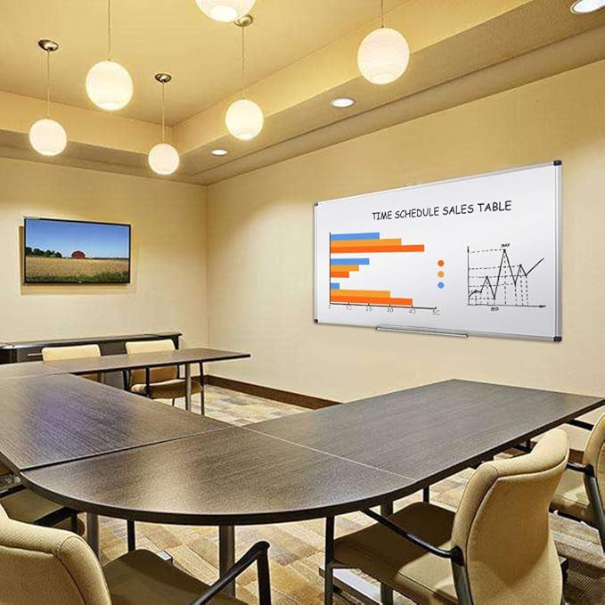 XIWODE Large Magnetic Dry Erase Board，Whiteboard for Wall, 36 x 72 inches, Whiteboard Marker Board Writing Board，Silver Aluminum Frame, Durable,Whiteboard for Home School & Office