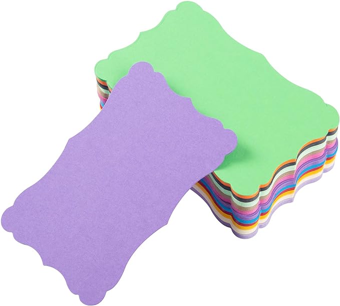 120 Pieces Small Mini Business Cards Vintage Assorted Colors Blank Note Cards Gift Word Card for Business Cards, Gift Cards (12 Colors, 3 x 5 inches)