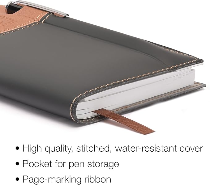 2025 Pocket Planner/Pocket Calendar and Pen, 3.5"x6": Includes 14 Months (November 2024 - December 2025) / 2025 Weekly Planner/Weekly Agenda/Monthly Calendar Organizer (Brown/Black)