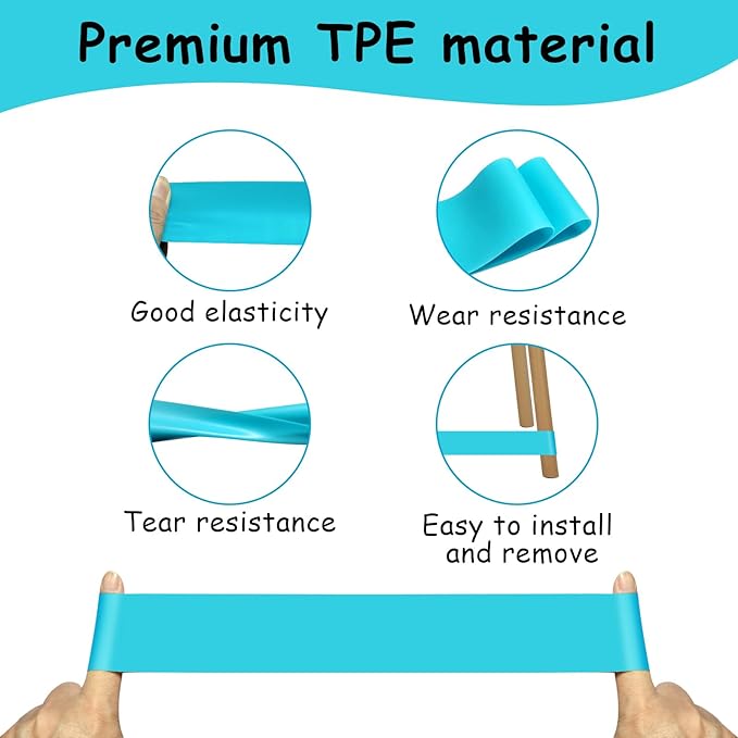 6 Pack Chair Bands for Kids with Fidgety Feet, ADHD Tools for Kids, ROOKEA Sensory Room Must Haves for ADHD Kids Fidget Chair Bands Autism Classroom Must Haves ADHD Tools for Classroom Home Chairs