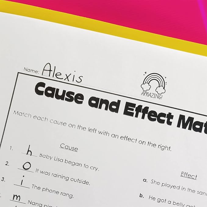 Amazing Magical Rainbow Stamp / 2000 Plus Self Inking School Teacher Reward Stamper / 9/16" Small Black Ink Homework Worksheet Grading Stamp/Made in USA