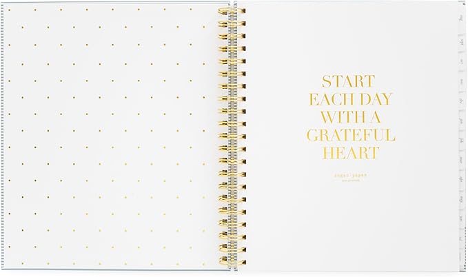 2024-2025 Sugar Paper Academic Large Weekly Spiral Planner, Blue Stripe, August 2025 - July 2024, Daily, Weekly, Monthly Formats, Hourly Planning