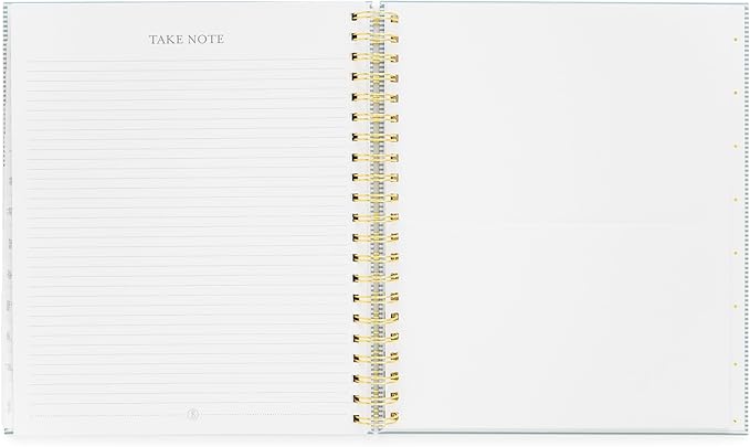 2024-2025 Sugar Paper Academic Large Weekly Spiral Planner, Blue Stripe, August 2025 - July 2024, Daily, Weekly, Monthly Formats, Hourly Planning
