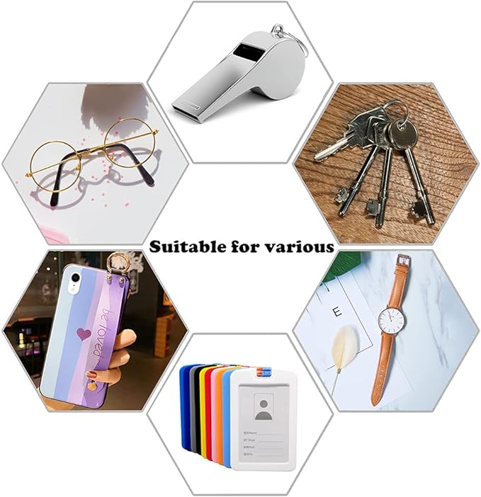 POPLOPP 2PCS Teacher Lanyards for ID Badges and Keys, Cute Silicone Beaded Lanyard for Women Nurse Employees Students