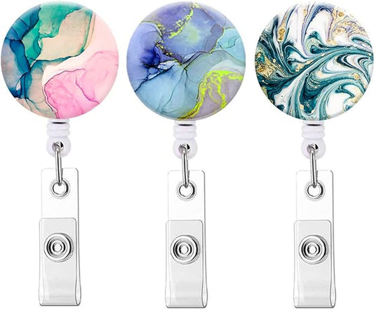 Badge Reels,Nurse Badge Holder,Retractable Badge Reel with Clip ID Card Holders for Office Worker Doctor Nurse