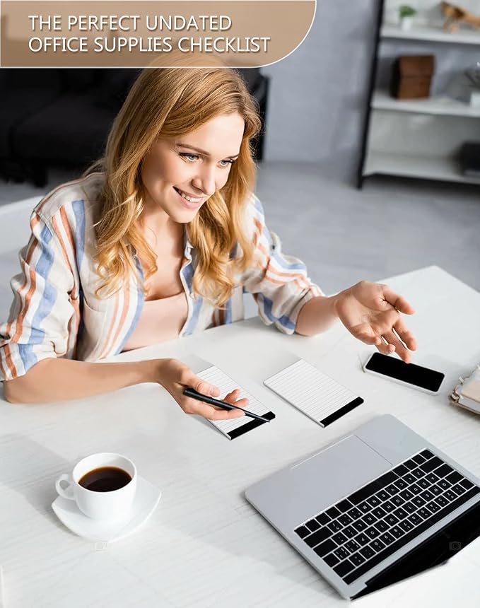 6 Pack Small Notepads Refills Memo Pads 3 x 5 Inch Lined Writing Note Pads with 30 Sheets Note Pad Paper in Each Pad Mini Pocket Notebook Refills for Taking Notes and Reminders Organization Planning