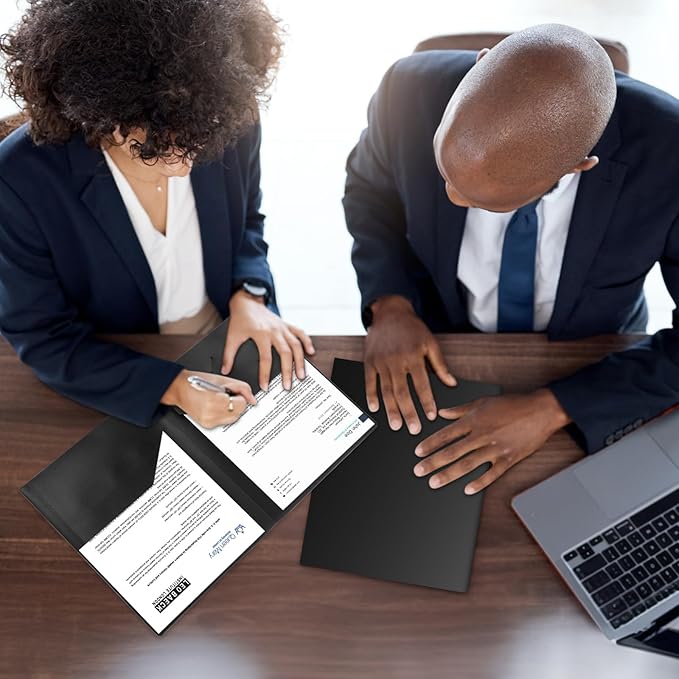 12-Pack Plastic Folders with Pockets,2-Pocket Poly Folders Holds 8-1/2" x 11" Paper for School/Office/Home, Assorted