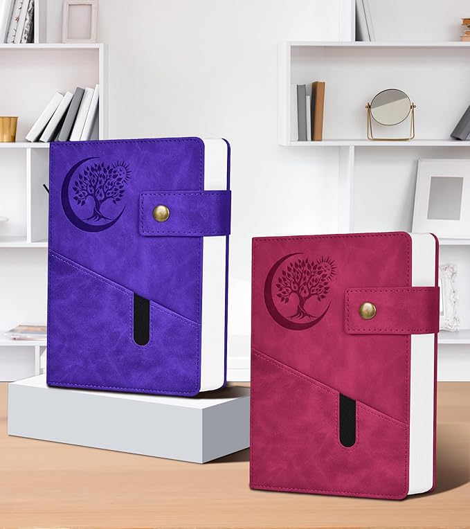 365 Page Thick Lined Journal Notebook for Men Women, B5 Large Leather Journals for Writing, Hardcover Notebooks for Work, School, Note Taking, Business, Travel Diary, College Ruled 7.6" x 10"