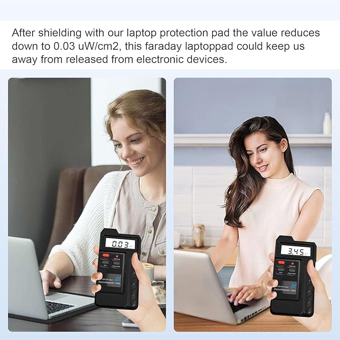 Laptop Protective Pad, Electromagnetic Radiation Laptop Protective Pad, Suitable for Laptops, Tablets, and Mobile Phones, Easy to Carry (7.8x11.8inch Black)