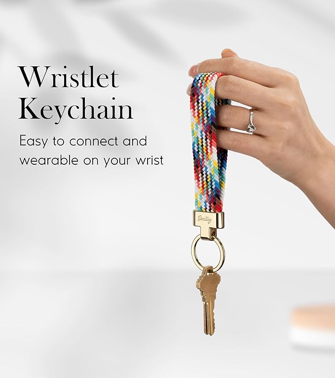 SENLLY Wristlet Lanyard, Stretchy Keychain Holder, Original Elastic Anti-Drop Design Keyring