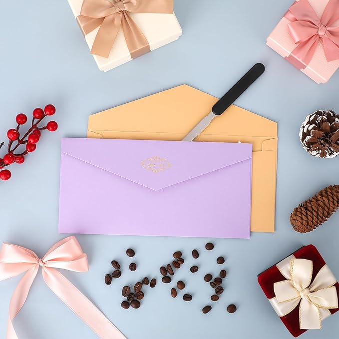 4 Pieces Letter Opener Lightweight Mail Slitters Letter Knives Stainless Steel Knife Tool Hand Convenient Colorful Envelope Opener Ergonomic Grip Staple Removal Tool for Office Home Supplies