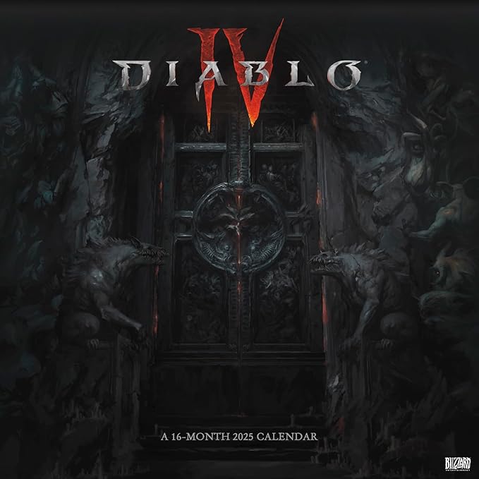 2025 Diablo 4 Wall Calendar & Push Pins