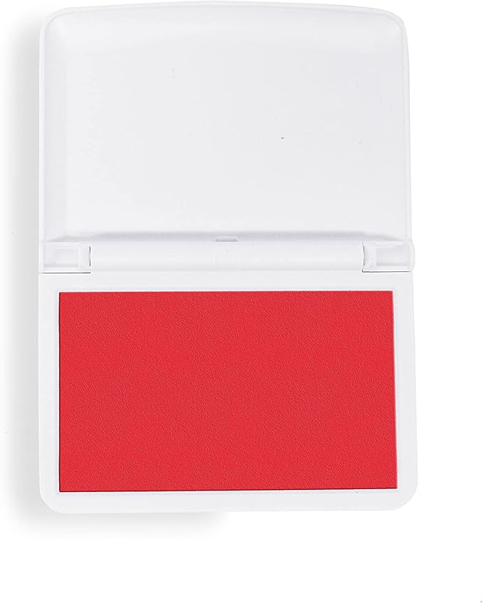 COLOP Make Series, Ink Stamp Pads, with Non-Toxic Premium Ink, Water-Based Acid-Free (Brave Red, Make 1-1-15/16" x 3-1/2")