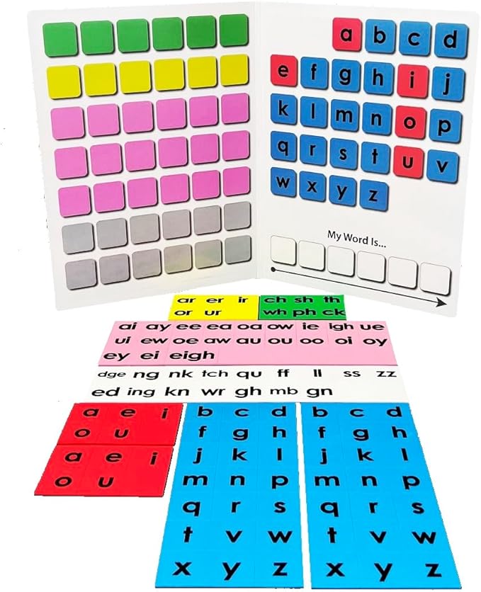 Magnetic Phonetics Back to Basics Magnet Set with Printed Board