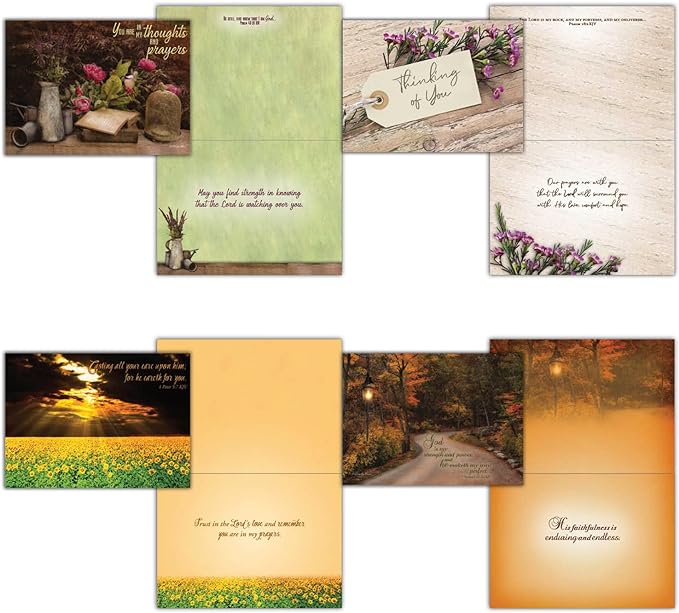 48 All Occasion Religious Greeting Cards Value Pack 1,King James Version Scriptures,Faith Based Greeting Cards,Assorted Designs including Religious Birthday, Thinking of You Cards