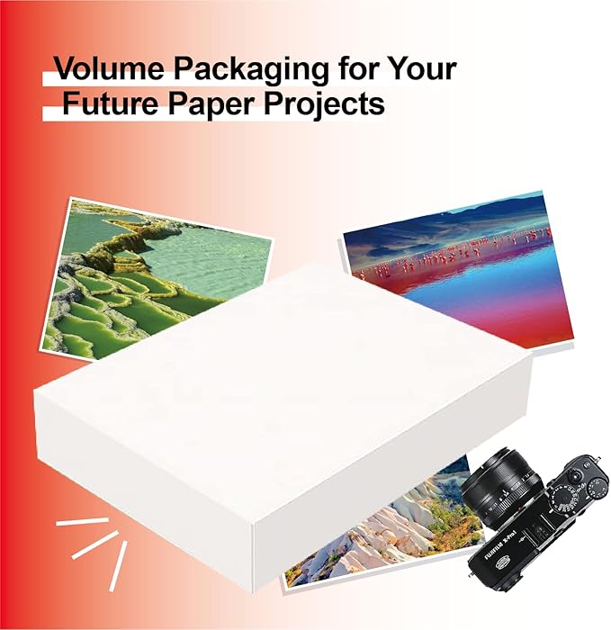 220Sheets Double Sided Photo Paper Glossy Brochure Flyer Paper Inkjet 8.5x11 44lb 160gsm Letter Size for All Dye Ink Printers