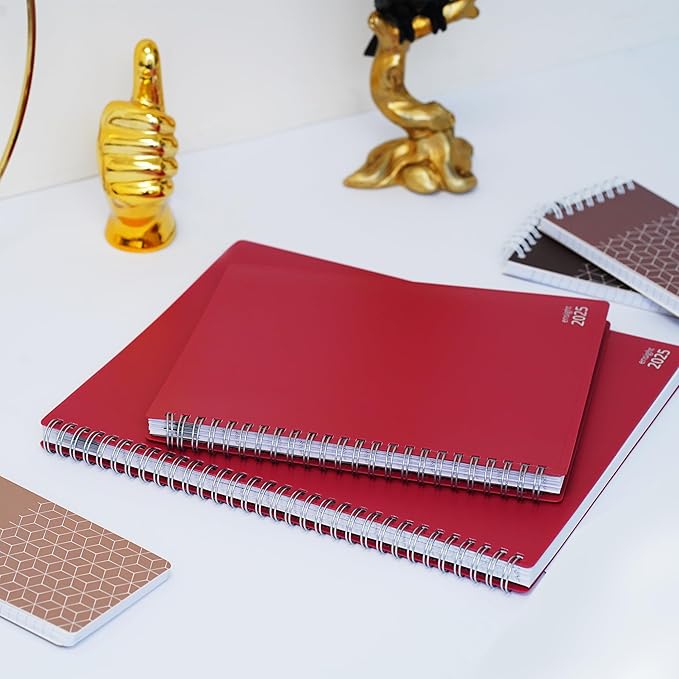 2025 Appointment Book & Planner- Ensight 6.5 x 8.5 inches, Large Tabbed Daily Hourly Weekly Planner, Calendar & Schedule Book 30-Minute time Slots, Business & Personal Planner Jan 2025- Dec 2025- Maroon