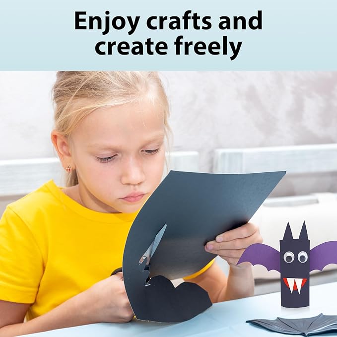 200 Sheets Black Cardstock 8.5” x 11”, 92lb/250gsm Black Card Stock, Thick Card Stock Paper, Heavy Cardstock Paper for Printer, Resume, Scrapbooks, Art, Crafts, Business Cards